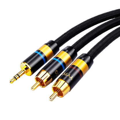 RCA Cable HiFi Stereo 3.5mm to 2RCA Audio Cable for Amplifier Mobile Phone Computer Desktop Audio AUX RCA Jack 3.5 Y Splitter