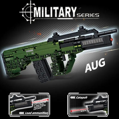 MOC VECTOR SMG Weapon Building Blocks Tactical Military Gun Model Bricks DIY Shootable Rifle Toys Kids Xmas Gifts Delta Force