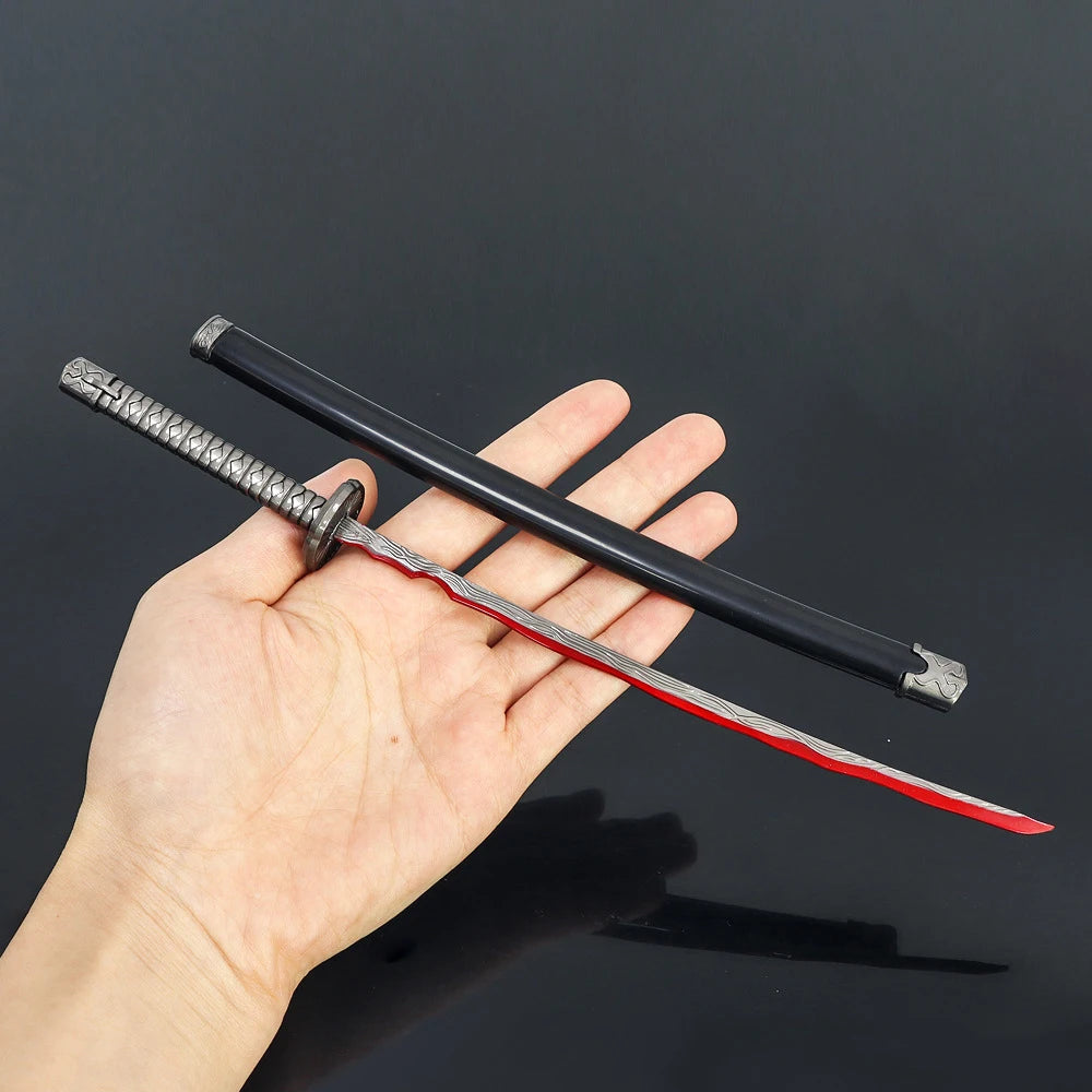 Mini Dark Moon Sword Keychain ER Game Peripherals Ranni Hand of Malenia Moonveil Sword Model Key Ring llavero Gift Toys