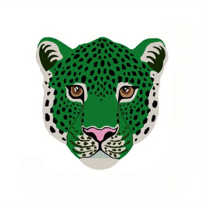 Tiger Head Pattern Carpets for Living Room Home Plush Study Animal Rug Fluffy Soft Bedside Mat Light Luxury Bedroom Decor Carpet