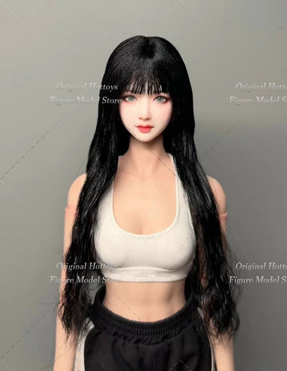19 Style 1/6 Scale Female Soldier Scene Accessories Tang Li Head Cover Wigs Series For 12-inches Action Figure Doll Bald Head