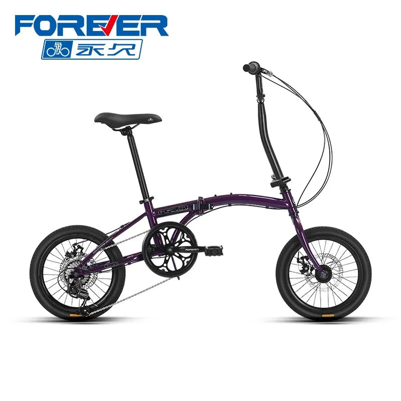 New forever Foldable Bicycle Adult Ultra Light Portable Trunk Bicycle 16inch