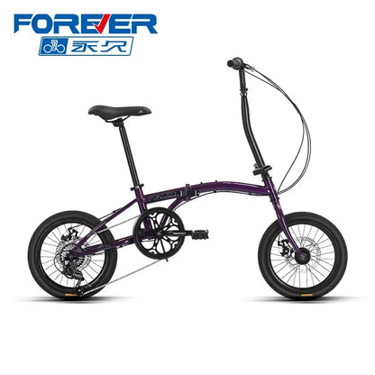 New forever Foldable Bicycle Adult Ultra Light Portable Trunk Bicycle 16inch