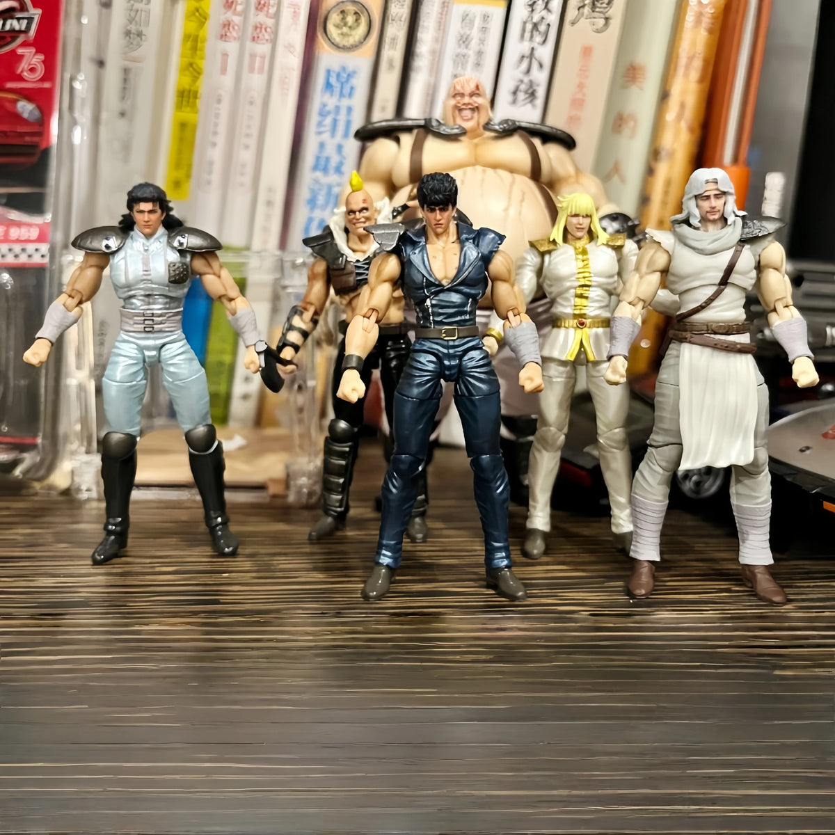 In Stock 1/24 Fist Of The North Star Mini Vacuum Forming Kenshiro Shin Toki Jagi Rei Zeed Soldiers Action Figures Collection