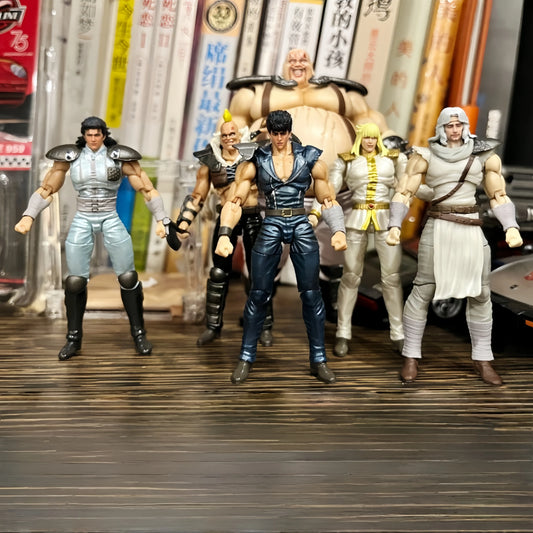In Stock 1/24 Fist Of The North Star Mini Vacuum Forming Kenshiro Shin Toki Jagi Rei Zeed Soldiers Action Figures Collection