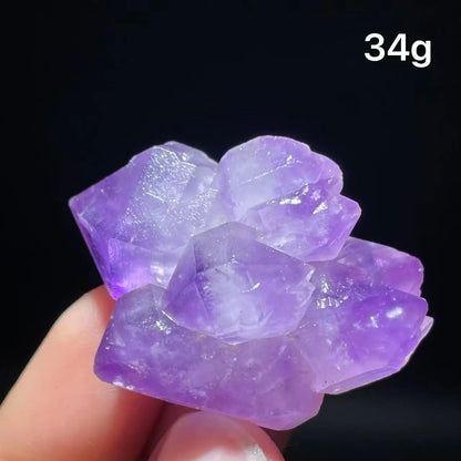 100% Natural Amethyst Flower Clusters, Raw Stones, Mineral Specimens from Madagascar