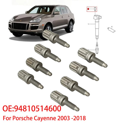 8pcs/set Aluminum Ignition Coil Hexalobular Screw 94810514600 For Porsche Cayenne 2003 -2018 For Porsche Panamera 2010-2016