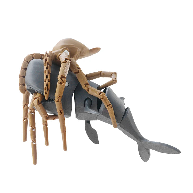 Articulated Giant Squid Action Figure Flexible Joint Deep Sea King Deep Sea Creature Model Tentacle Ocean Animal Ornament