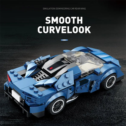 298PCS City Racing Car Building Blocks 1:24 Car Model Assembly Bricks Toys Desktop Decoration Display Puzzle Toys Holiday Gifts