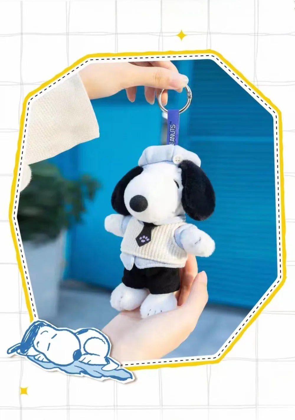 Peanuts Snoopy Mood Outfit Series Blind Box, Trendy Toy Backpack Charms, Figure Merchandise, Birthday Gifts for Girls