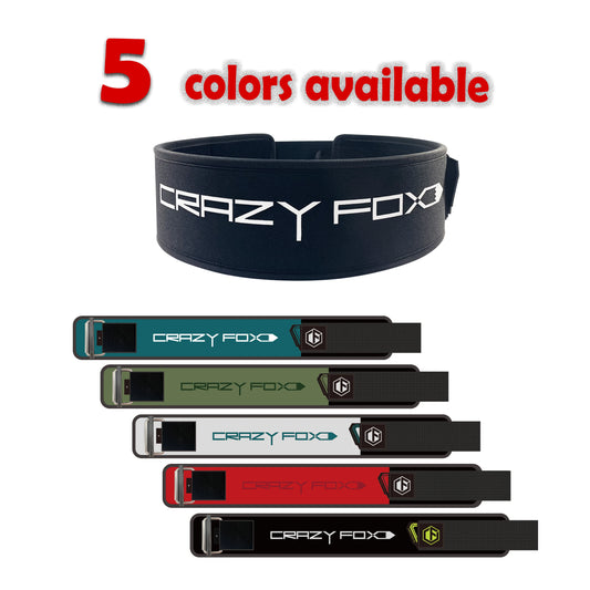 Crazyfox Gym Weight Lifting Belt Adjustable Curve Padded Back Lumbar Support Squatting Dumbbell Barbel Fitness Strength Training