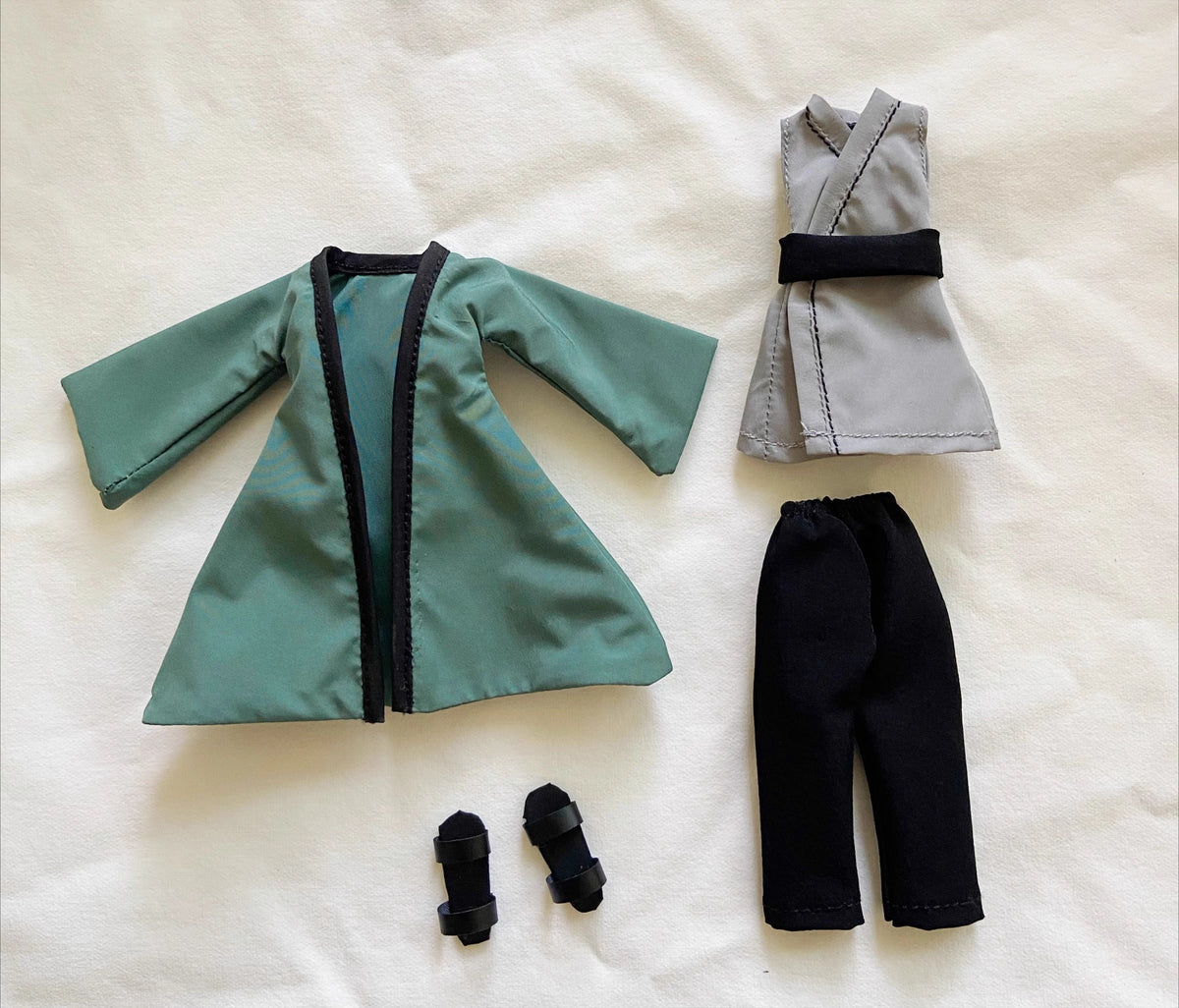 1/12 Scale Naruto Action Figure Five Generations Tsunade Cloth Robe Vest Pants Shoes Set Clothes Model for 6" Female CF Doll Body