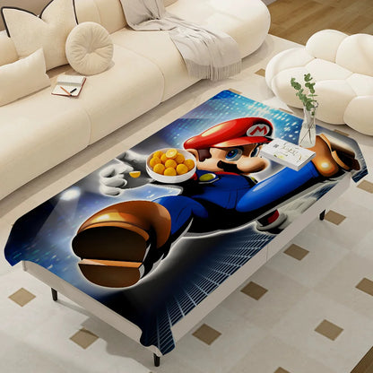 Hot Super Cool M-Mario Game Bros Waterproof Rectangle Tablecloth Fiesta Home Decor Dining Room Decor Reusable Party Supplies