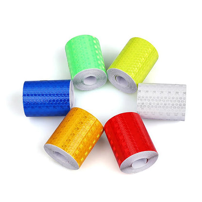 Outdoor Waterproof Reflective Warning Tape, Reflective Tape, Night-Time Stickers Suitable for Trailers, Bicycles, Clothing, Cars, and Decorative Strips