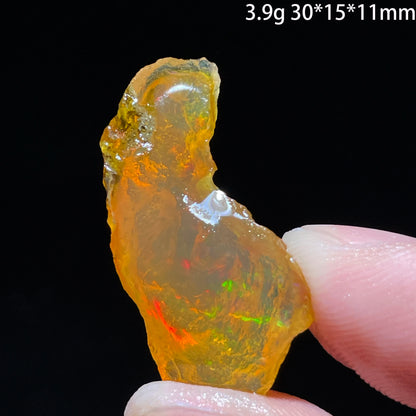 Natural Rare Colorful Ethiopia Opal (Need In Water) Gem Mineral Healing Quartz Crystals Gemstone Shooting Under Lighting