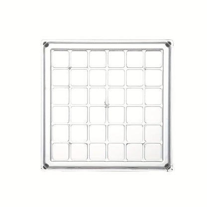 36 Grids Acrylic Seashell Display Box with Magnets Durable Starfishs Trinket Storage Case for Bead Nail Jewelry