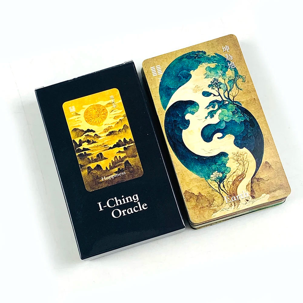 New Oracle Cards I-Ching Cards Game A 64 Cards Of Chinese Landscape Beauty, Showcasing China, Understanding China Cards