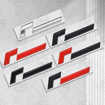 Car Sticker Racing Line R Logo 3D Decal Body Badge Rear Trunk Emblem For Golf 8th Generation High-Performance Modification
