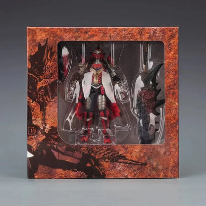 22cm Monster Hunter World Kirin Anime Figure Capcom Builder Creator's Model Glavenus/Dinovaldo/Velkhana Action Figure Doll Toys