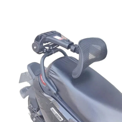 Universal Foldable Telescopic Electric Vehicle Rear Seatback With Lumbar Support For Motorcycle Scooter E-Bike Adjustable