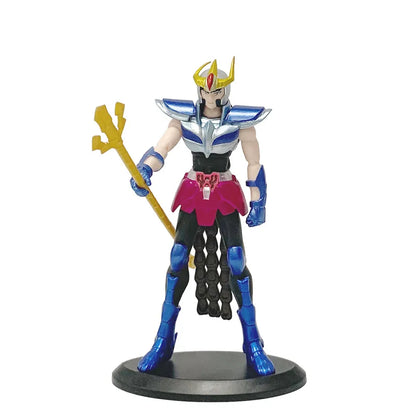 19CM Anime Figure Phoenix Ikki Hyoga Seiya Shiryu Standing Armor Model Children's Toys PVC Box Desktop Collection Decoration
