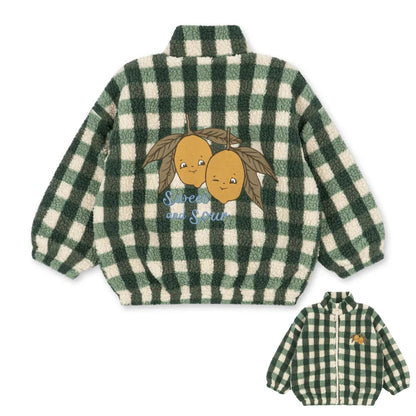 2026 KS Autumn Winter Baby Girls Boys Lambswool Jackets Boys Embroidery Cartoon Outerwear Kids Clothes Children's Coats 1-9Yrs
