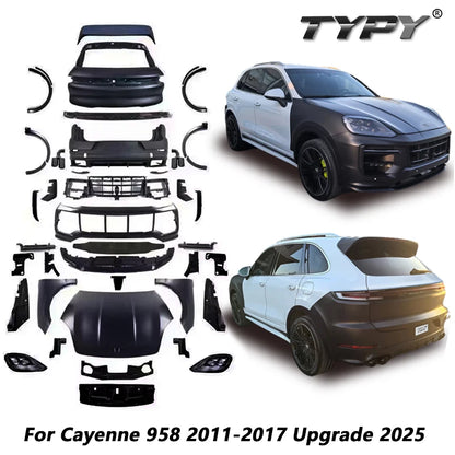 TYPY Car Accessories Body Kit For Porsche Cayenne 958 2011-2017 958.1 958.2 Upgrade 2025 To Body Kit Bumpers Head Lamps