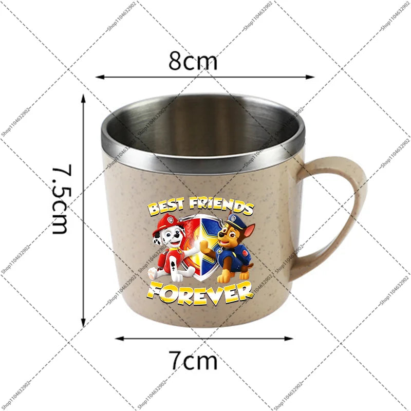Paw Patrol Portable Stainless Steel Coffee Mug Chase Skye Cartoon Anime Pattern Printed Water Cup Household Couples Milk Cups