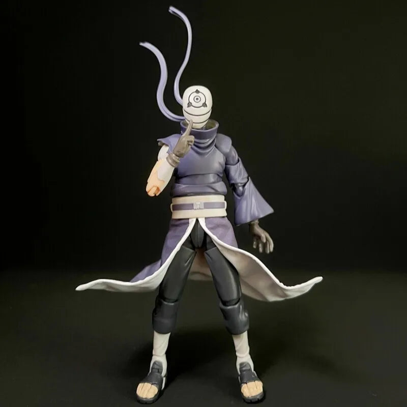 1/12 Scale Naruto Uchiha Obito Japanese Ninja Anime Male Clothes Hemline for SHF 6'' Action Figure Soldier Scene Props