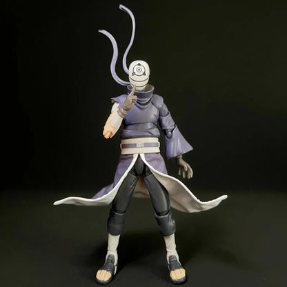 1/12 Scale Naruto Uchiha Obito Japanese Ninja Anime Male Clothes Hemline for SHF 6'' Action Figure Soldier Scene Props