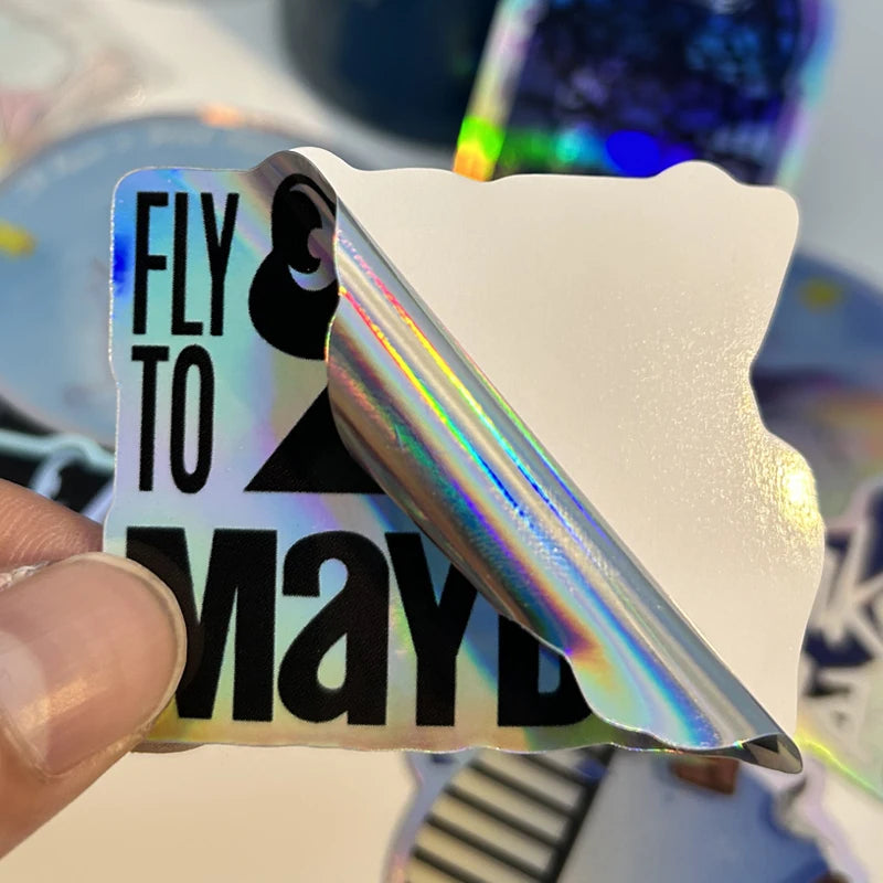Custom holographic stickers, DIY Skateboard Laptop Luggage Bike Motorcycle Phone Car Sticker Decals Waterproof stickers