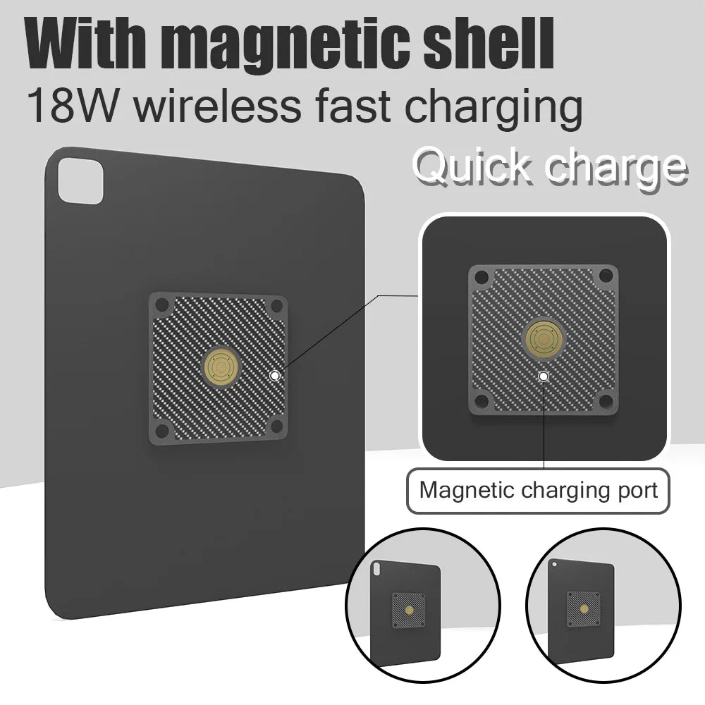 Zilvex POE Magnetic Wall Mount Charger for iPad Pro/Air/Mini 8.3-11-13in Base + Case Kit Smart Home Tablet stand POE Powered