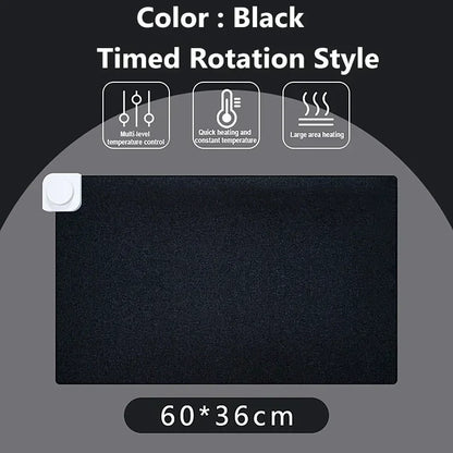 Intelligent Electric Heating Mouse Pad Winter Hand Warmer Computer Desk Heated Mat Office Desk Warming Pad Keyboard Table Mat