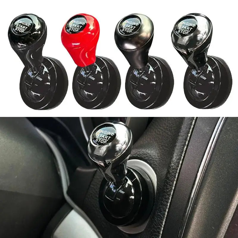 Car Start Button Cover Retro Joystick Decoration Car One Click Start Joystick Decorative Ball Automotive Interior Accessory