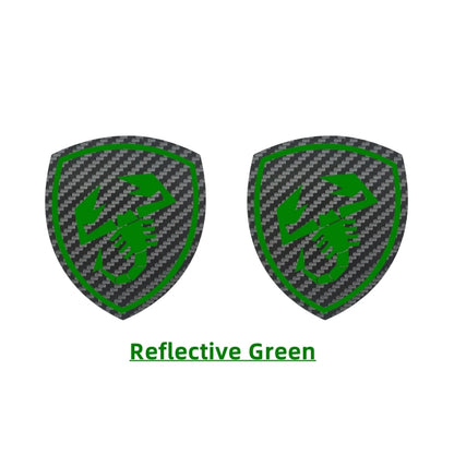 2Pcs Car Center Pillar Decorative Sticker For Fiat 500 500E 500X 500L Abarth 695 Panda Reflective Auto Sport Decor Decal Tuning