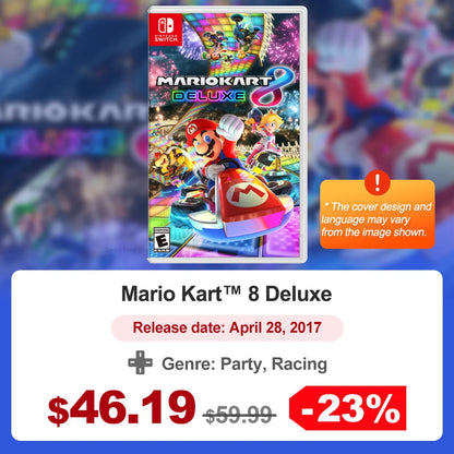 Super Mario Nintendo Switch Games Mario Bros Wonder Kart 8 RPG Mario Strikers Odyssey 3D World Fury U Deluxe Party Superstars