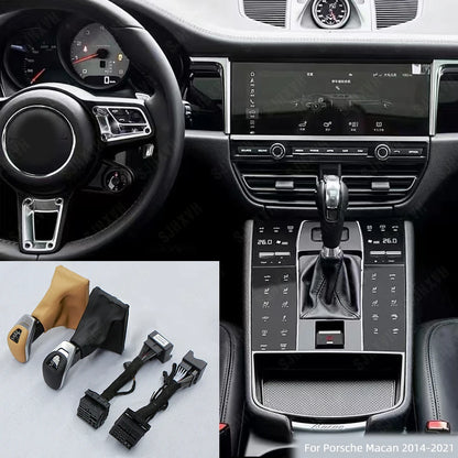 For 14-20 Models of Porsche Macan Car Interior Modification and Upgrade, Transmission Button Handle Lever Car Accessories