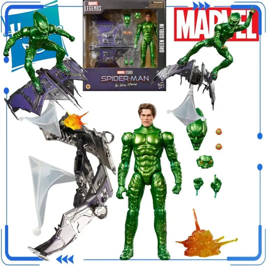 Genuine Hasbro Marvel Legends 6 Inch Green Goblin Spider-Man No Way Home Action Figure with Glider & Extra Accessories in Stock