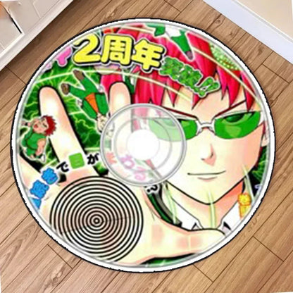 The Round Carpet of The Anime Game CD Is Suitable for Various Environments Durable Home Decoration Mat Bedroom Entrance Rugs