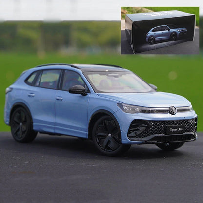 New 1:18 2025 VW Tiguan L PRO SUV Alloy Car Model Diecast Metal Vehicles Car Model High Simulation Childrens Toy Gift Decoration