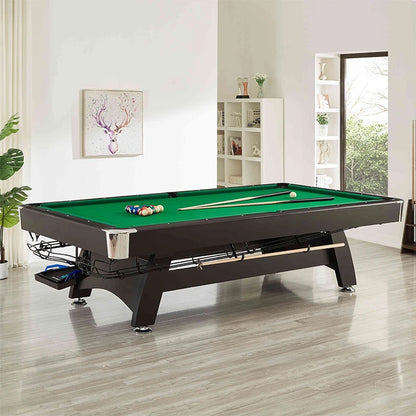 Household solid wood pool table automatic return American black eight indoor pool table multi-functional three-in-one marble tab