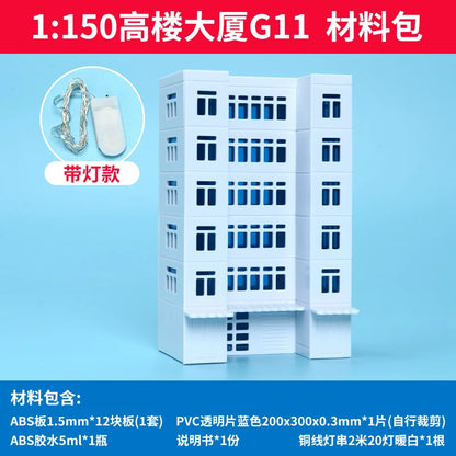 1/150 N Scale Diorama Models Architecture Building House Outdoor City Railway Layout Street Building Scene Model Toy Gift