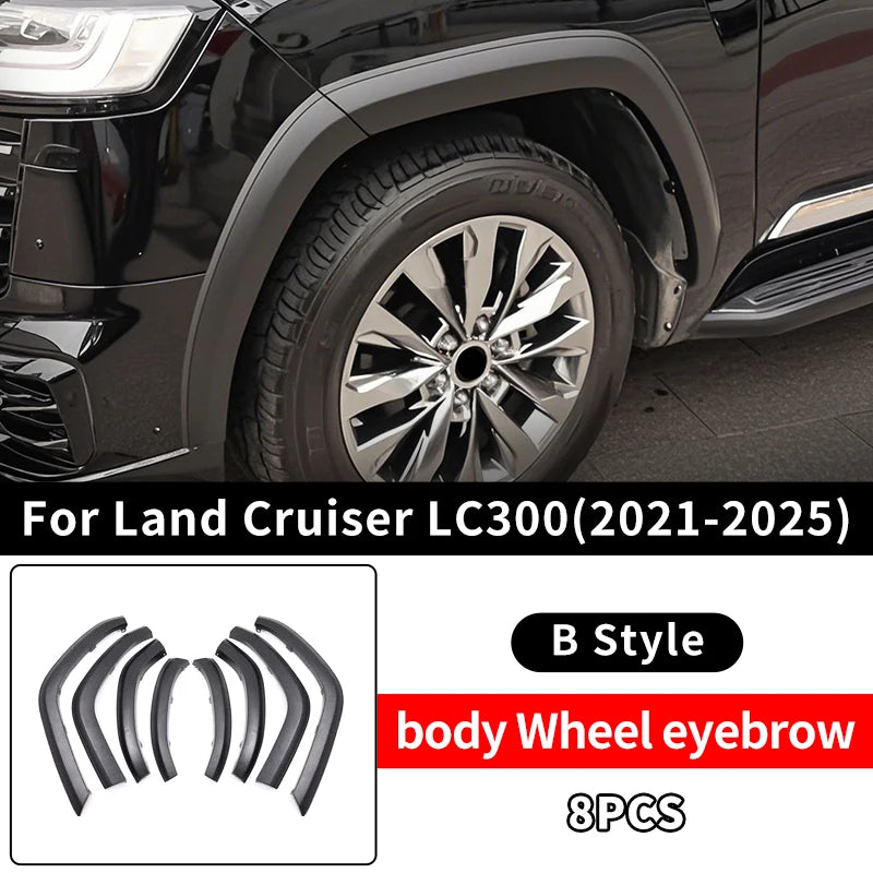 For Toyota Land Cruiser 300 2022 2023 2024 2025 Lc300 Wheel Eyebrow Wheel Flare Exterior Decoration Upgrade Accessories Body Kit
