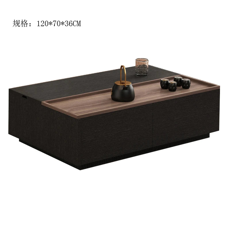 Wabi Sabi Storage Coffee Tables Multifunction Design Living Room Lift Top Coffee Tables With Drawers Trendy Meuble Furniture