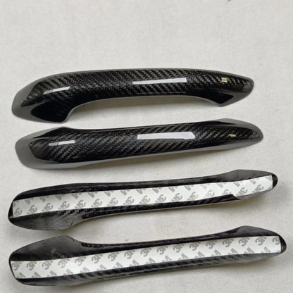 Carbon Fiber Door Handle Dry Carbon Door Handle Housing Shell Protective Cover for Porsche Macan Cayenne 2010-2023