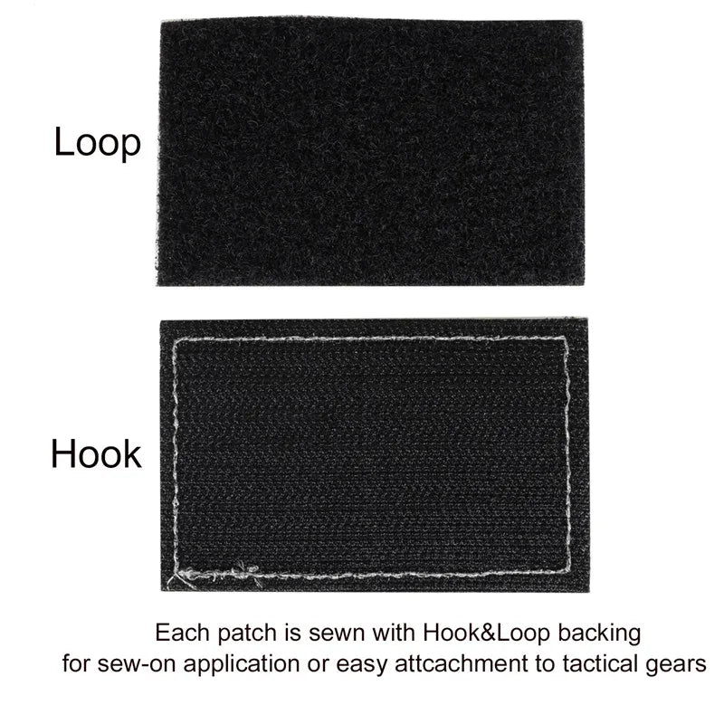 Random Set of 20Pcs Tactical Embroidery Patches 3D Embroidered Morale Labels Hook and Loop Patches Tactical Cool Patches for DIY