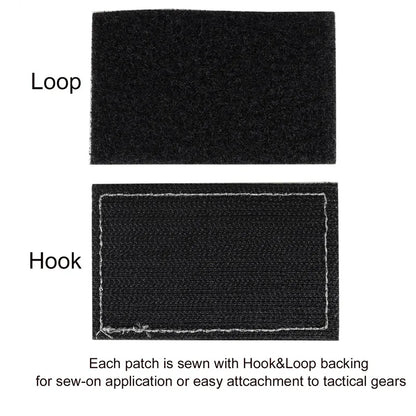 Random Set of 20Pcs Tactical Embroidery Patches 3D Embroidered Morale Labels Hook and Loop Patches Tactical Cool Patches for DIY