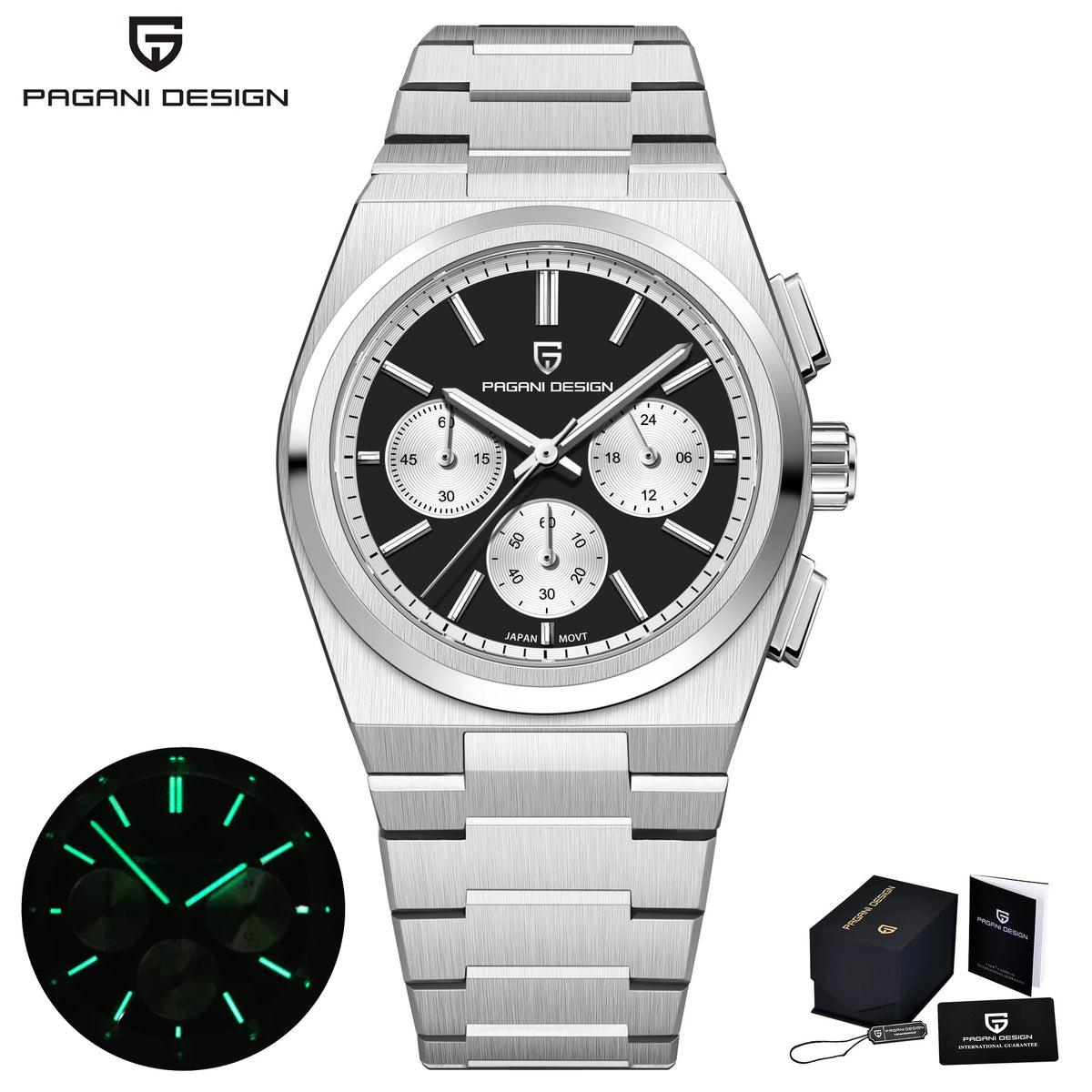 PAGANI DESIGN Men Quartz Watches Sports Waterproof WristWatch for Men Sapphire Glass Automatic Watch Relogio Masculino PD1761