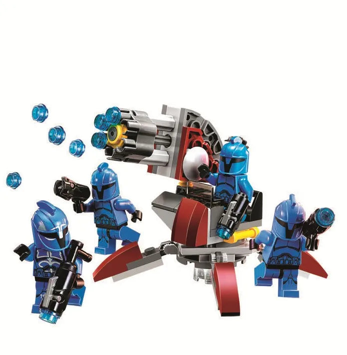 Limited Edition Star Wars Elite Clone Troop and Assault Robot 9488 with Mannequin Boy Assembled Model