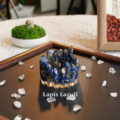 1PC Natural Crystal Energy Generator degaussing Bowl Reiki Healing Chakra Resin Meditation Point Room Decor For Mother Day Gift
